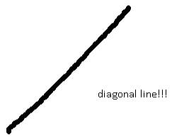 diagonal line!!!